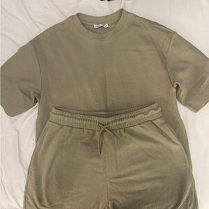 Zara Khaki Casual Set